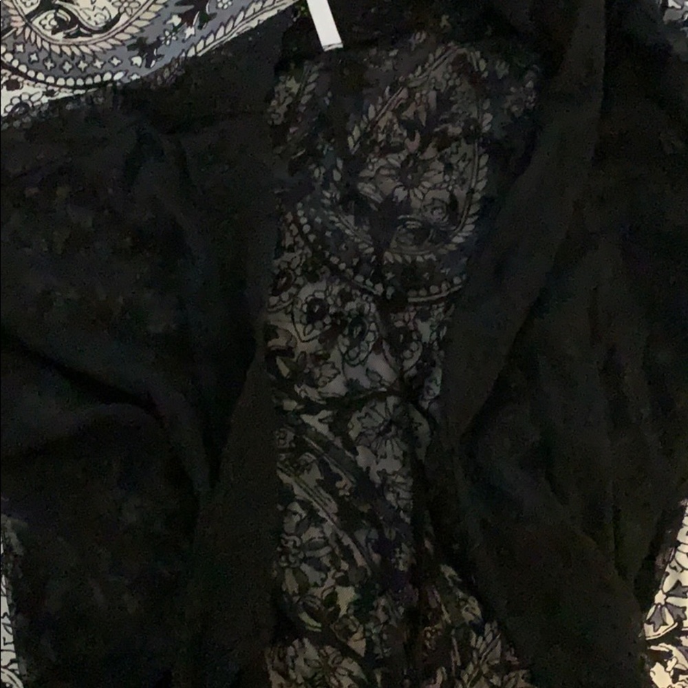 Lacy, short kimono
